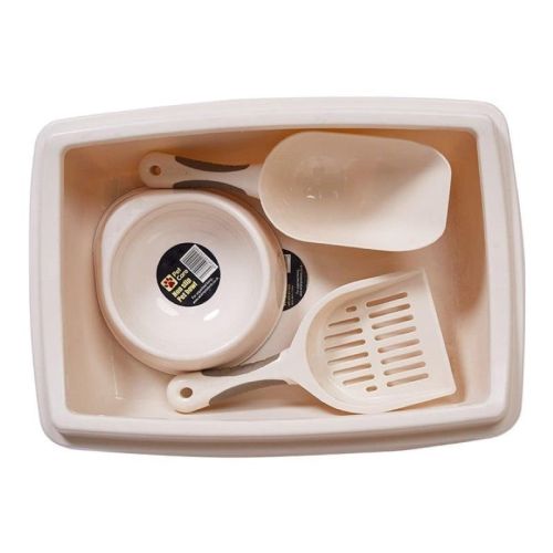 Pet Supplies Set Cat Kitten Dog Litter with Feeder Bowl and Litter Scoop Pet Supplies Set Cat Kitten Dog Litter with Feeder Bowl and Litter Scoop